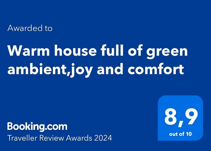 Warm House Full Of Green Ambient,Joy And Comfort